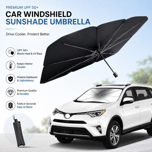 Foldable Car Windshield Sun Shade Umbrella