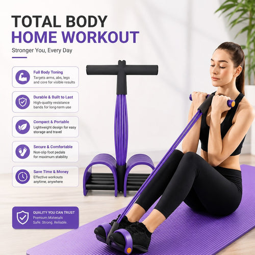 Multifunction Pedal Resistance Band Trainer