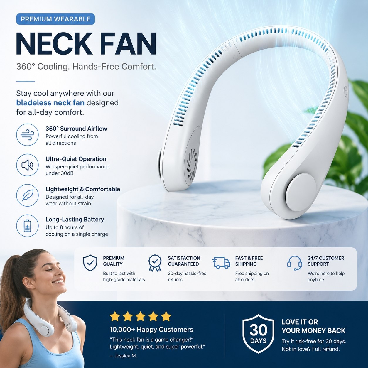 NeckFan™ – Neck Fan – Portable Cooling Anywhere